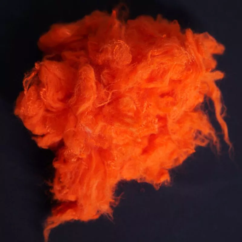 Fibre courte à aramide rouge orange
